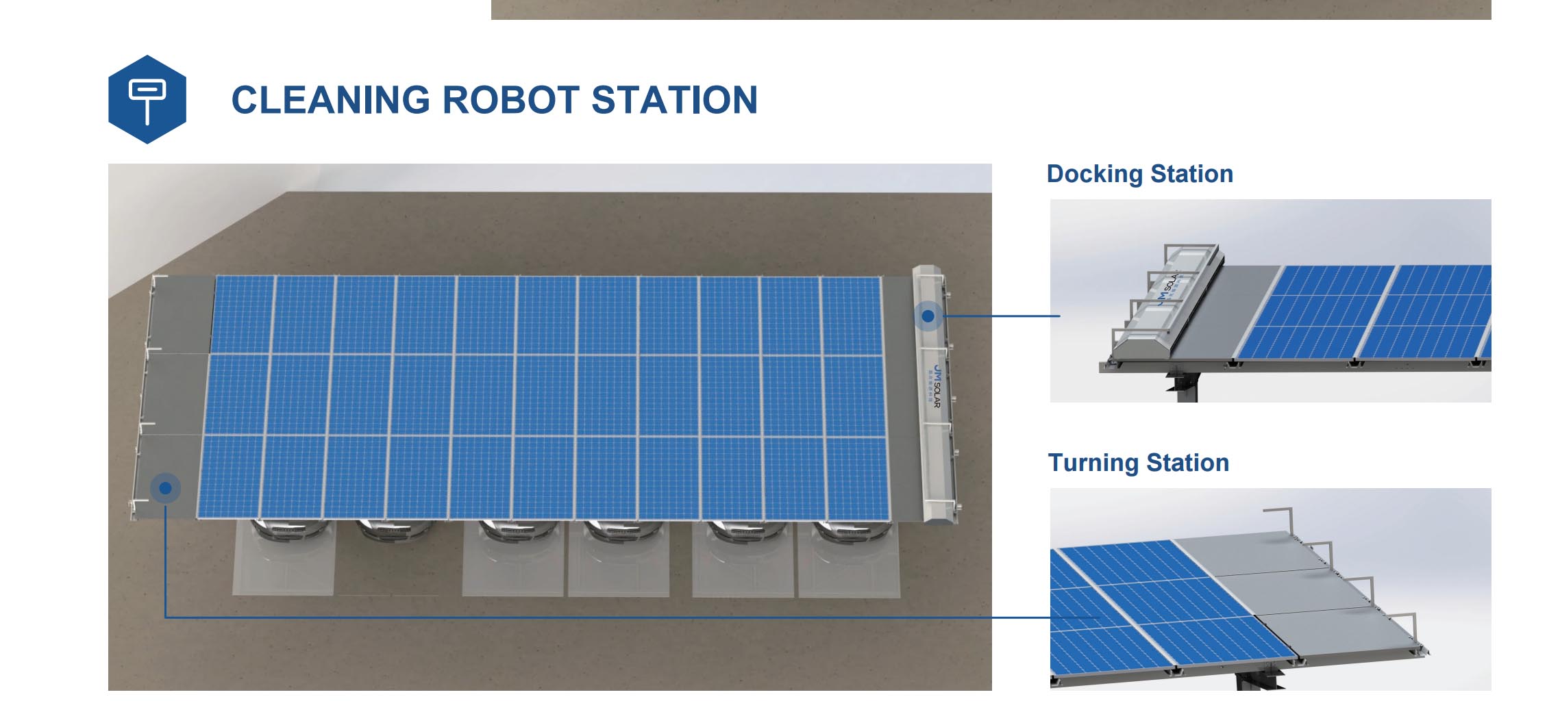 Solar Cleaning mounting system for carport Solar Cleaning mounting system for carport
