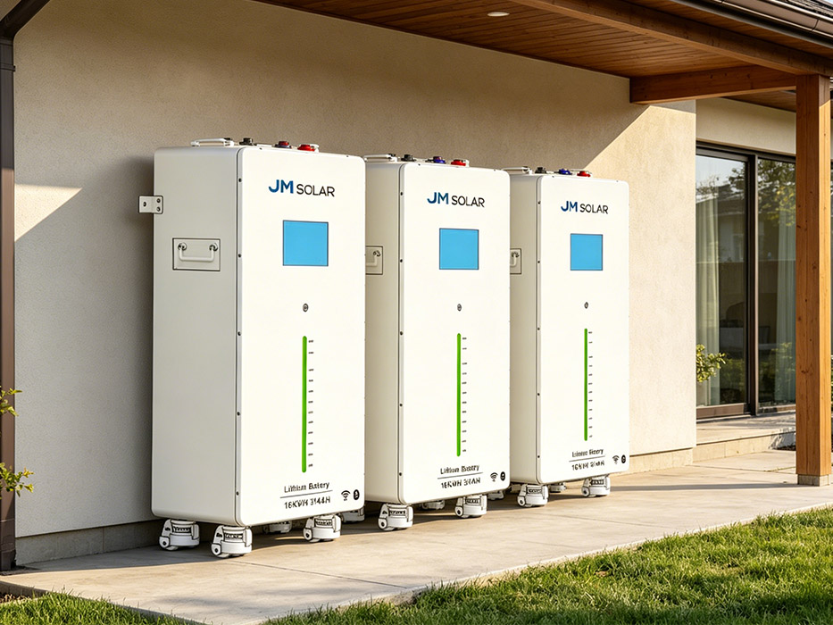 Backup lithium battery for residential solar panels