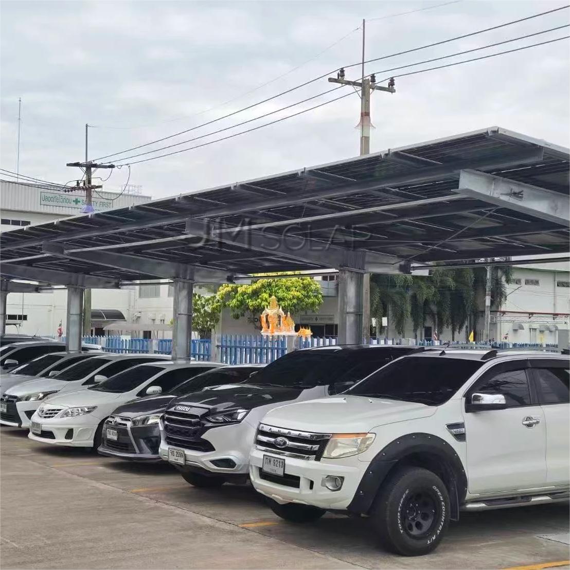 프로젝트 집중 조명 | 태국 260kW 철골 태양광 주차장 프로젝트